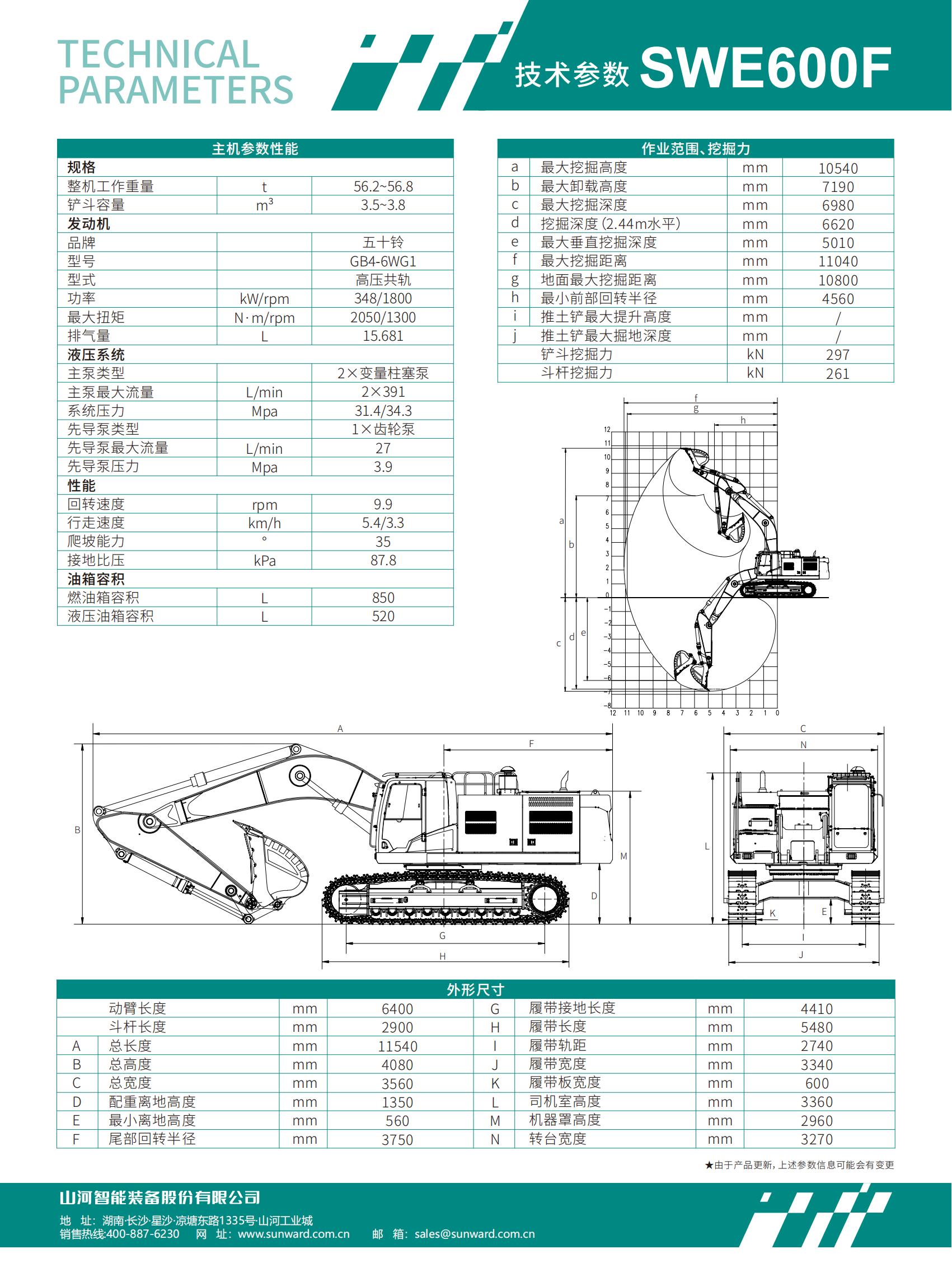 SWE600F 大型挖掘機(jī)